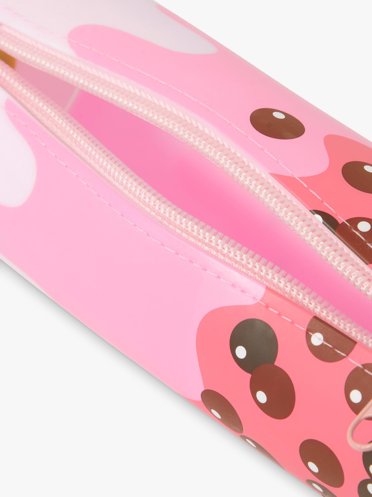 Angels by Accessorize boba pencil case in pink, imported from the UK