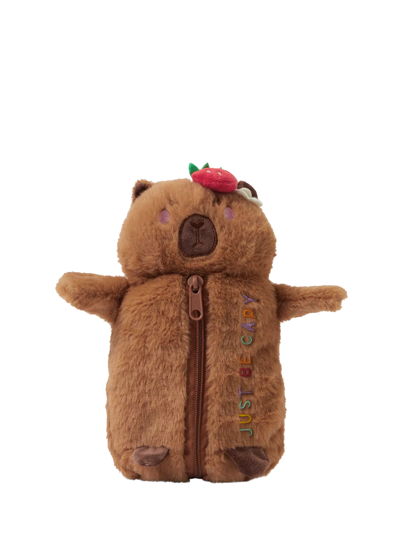Angels by Accessorize fluffy capybara pencil case (British brand)
