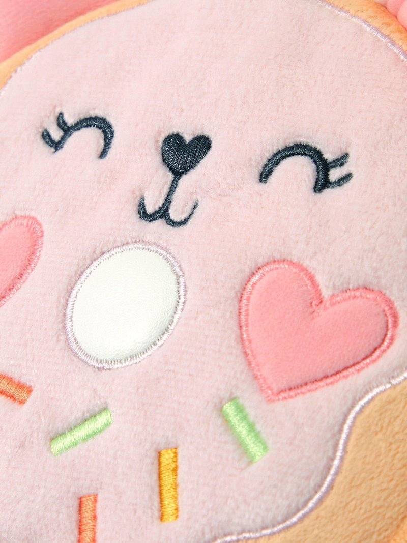 Angels by Accessorize kids plush doughnut crossbody bag pink - British product