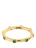 Orelia stationed crystal ring emerald cubic zirconia, imported from the UK