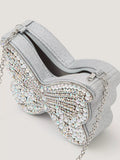 Monsoon kids diamanté butterfly bag silver, UK version