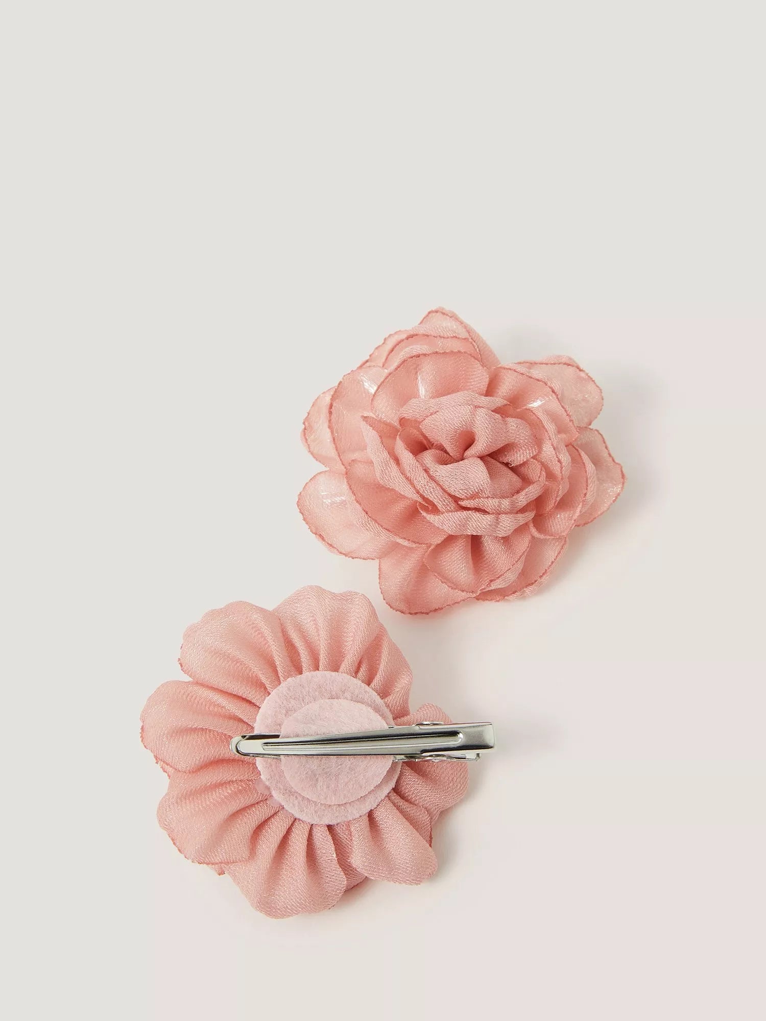 Monsoon bridesmaid flower hair clips pack of 2 pink, imported from the UK