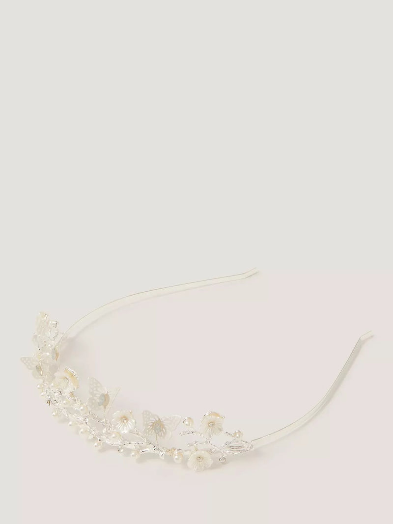 Monsoon kids tiara silver, imported from the UK