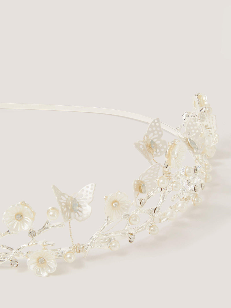 Monsoon kids tiara silver, imported from the UK