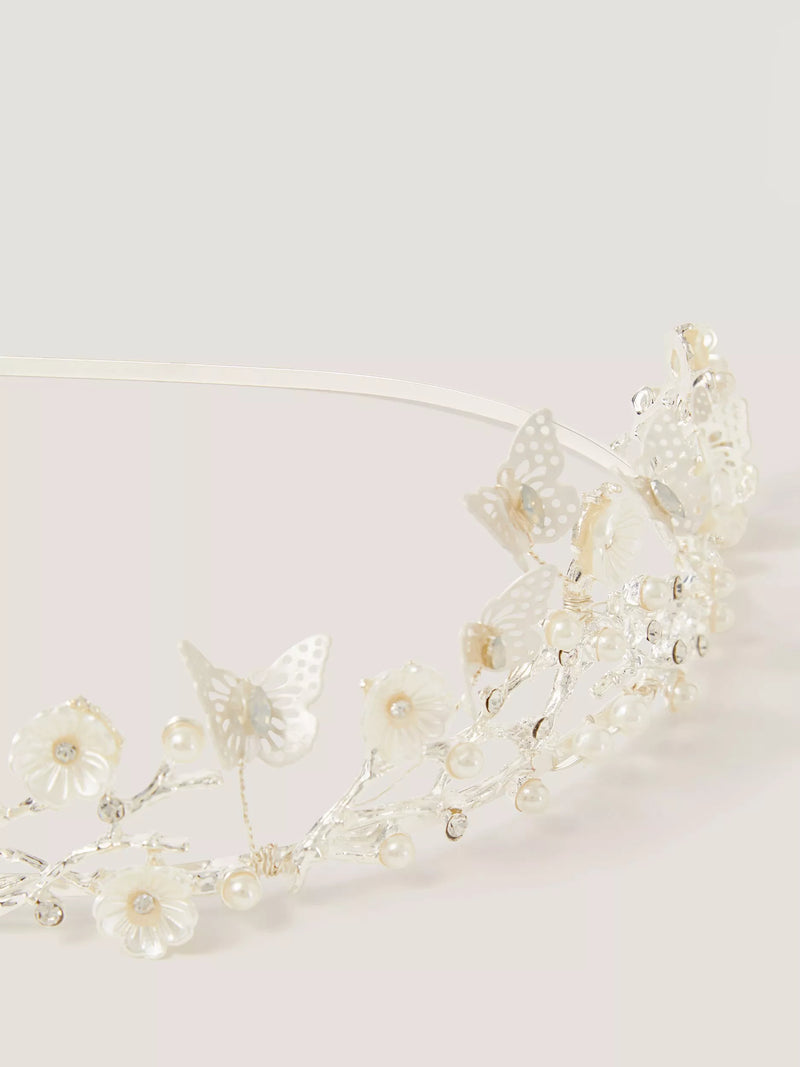 Monsoon kids tiara silver, imported from the UK