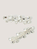 Monsoon kids butterfly hair clips pack of 2 silver, UK version