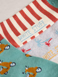 White Stuff ankle socks pack of 3 green multi - British product
