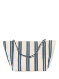 KAFFE Savanna Stripe beach bag chalk navy, imported from the UK
