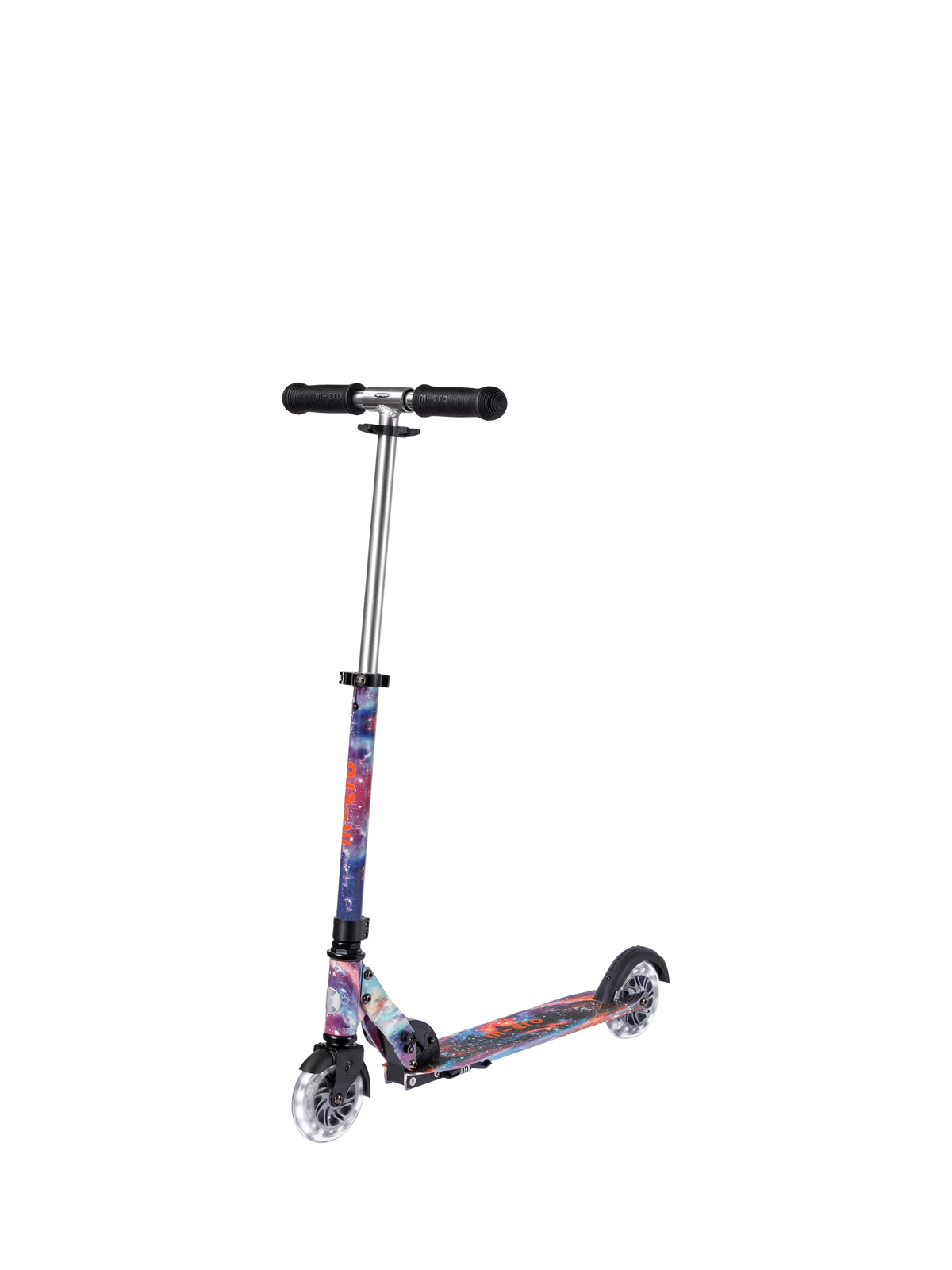 Micro Scooters Sprite LED Intercosmic scooter with glow-in-the-dark frame, imported from the UK