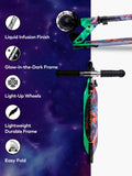 Micro Scooters Sprite LED Intercosmic scooter with glow-in-the-dark frame, imported from the UK