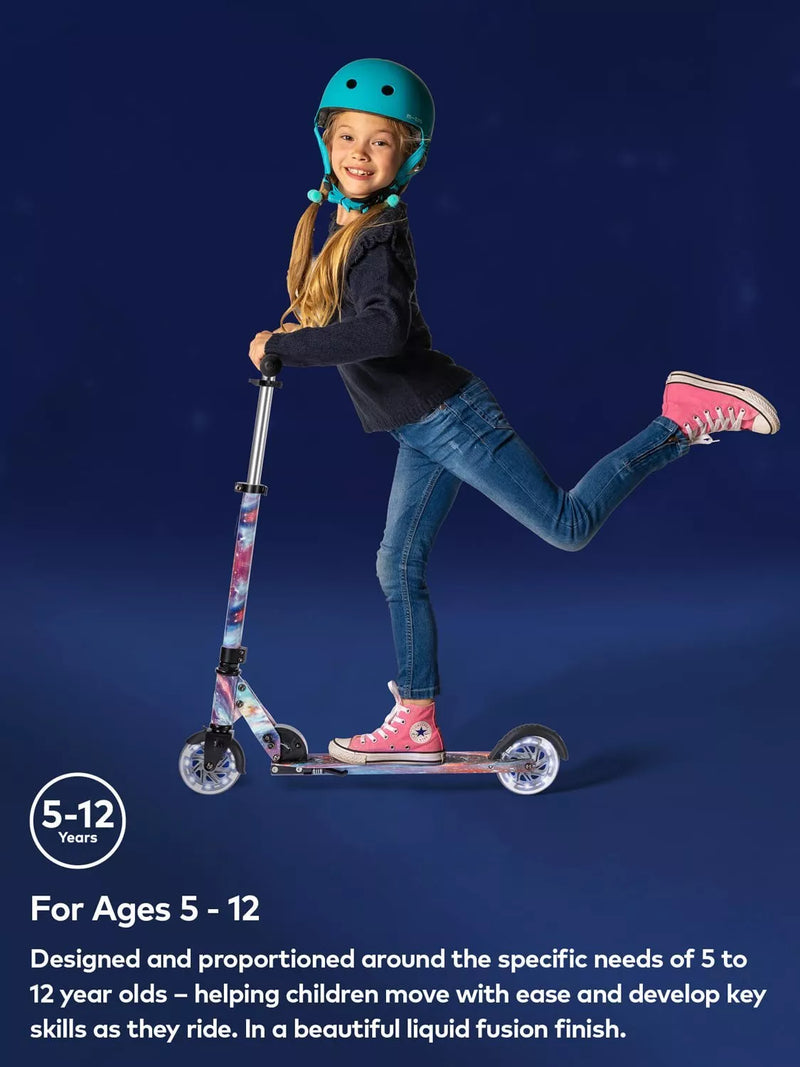 Micro Scooters Sprite LED Intercosmic scooter with glow-in-the-dark frame, imported from the UK