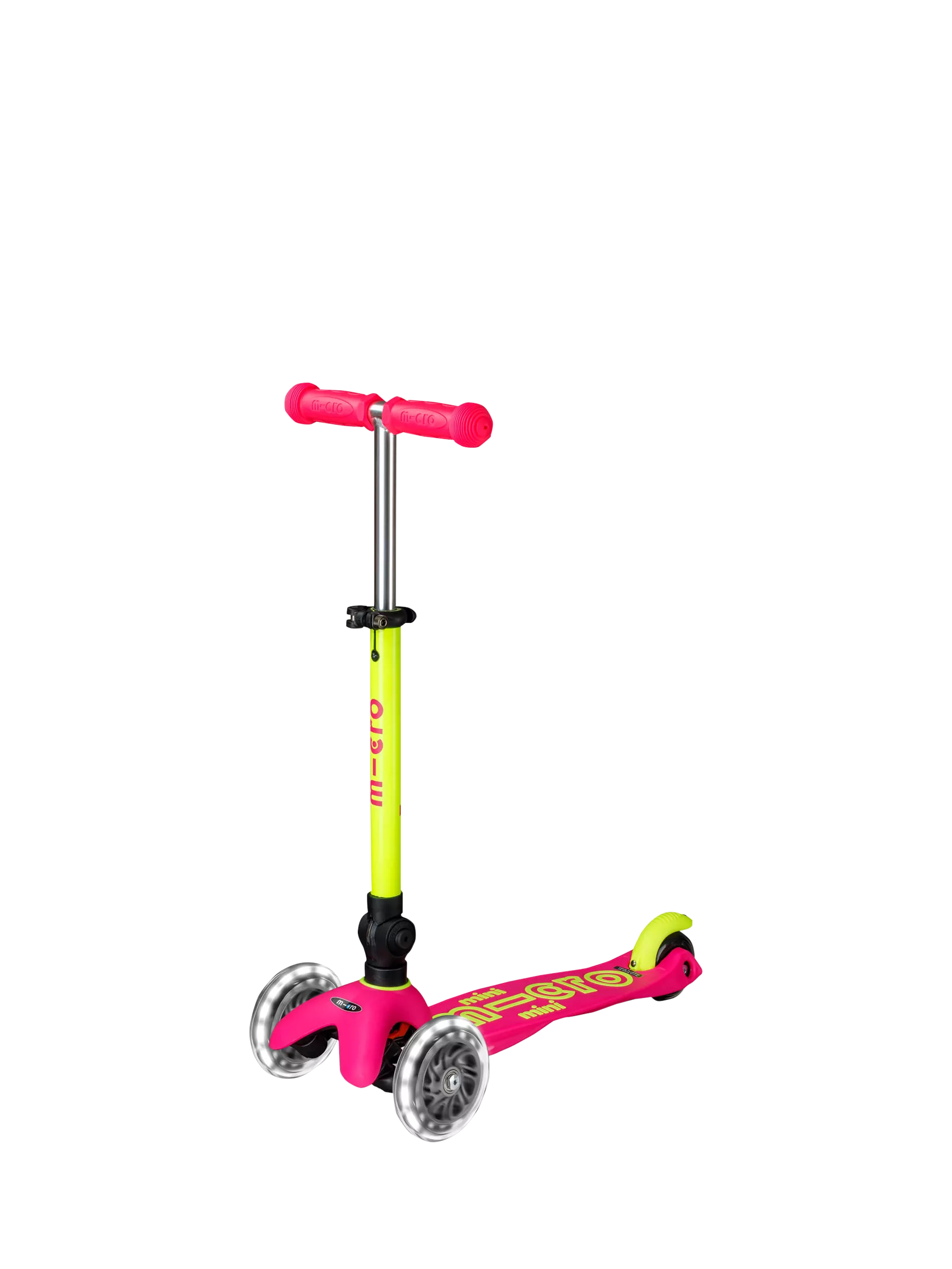 Micro Scooters Mini Micro Neon Blue/Yellow Foldable LED Scooter