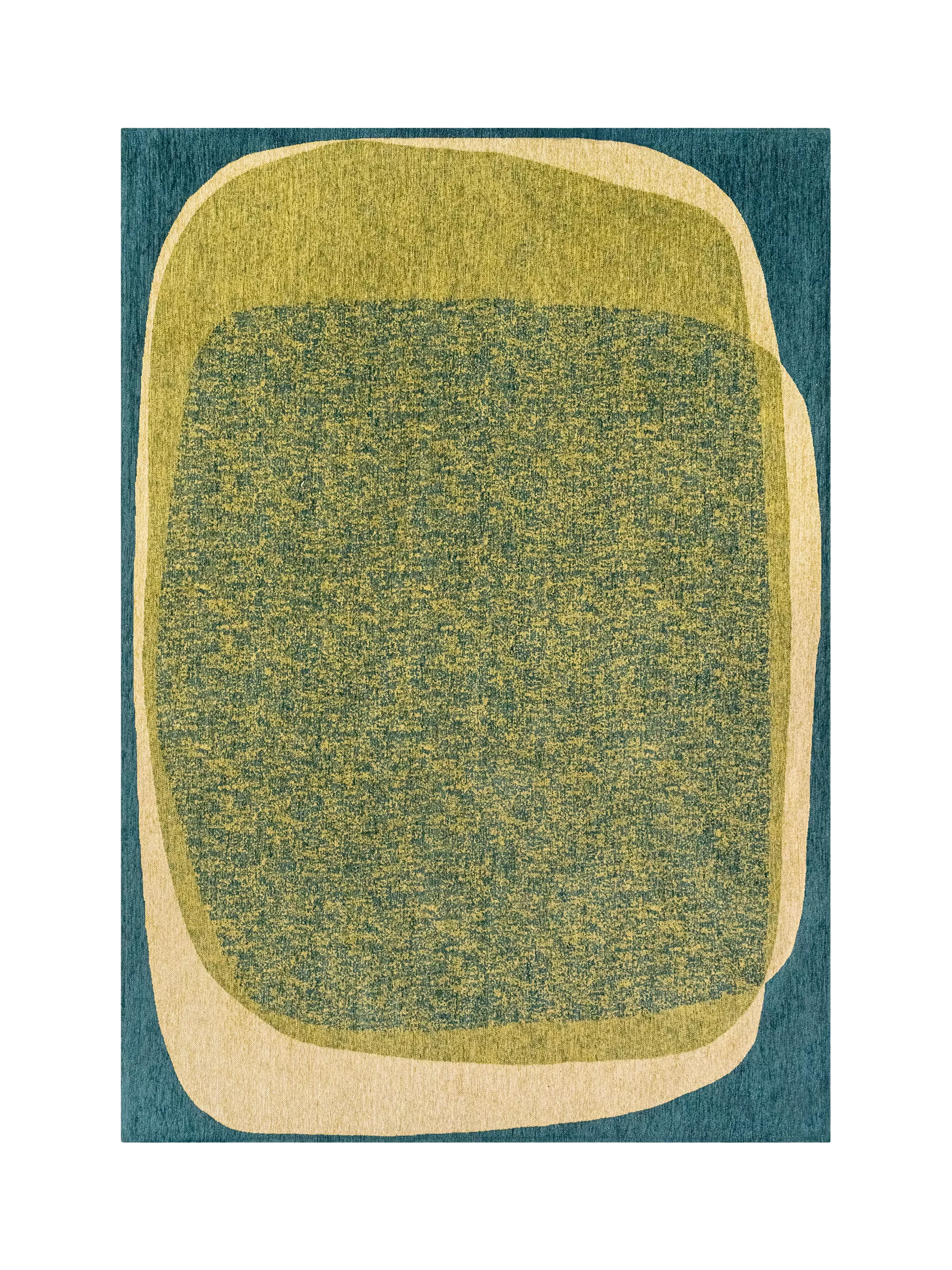 Louis De Poortere Marble Larch rug in green 140x200cm - British product