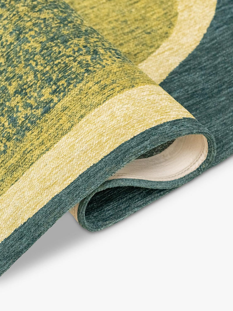 Louis De Poortere Marble Larch rug in green 140x200cm - British product