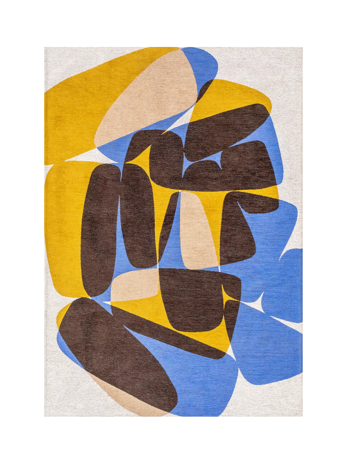 Louis De Poortere Stones abstract rug blue, UK version