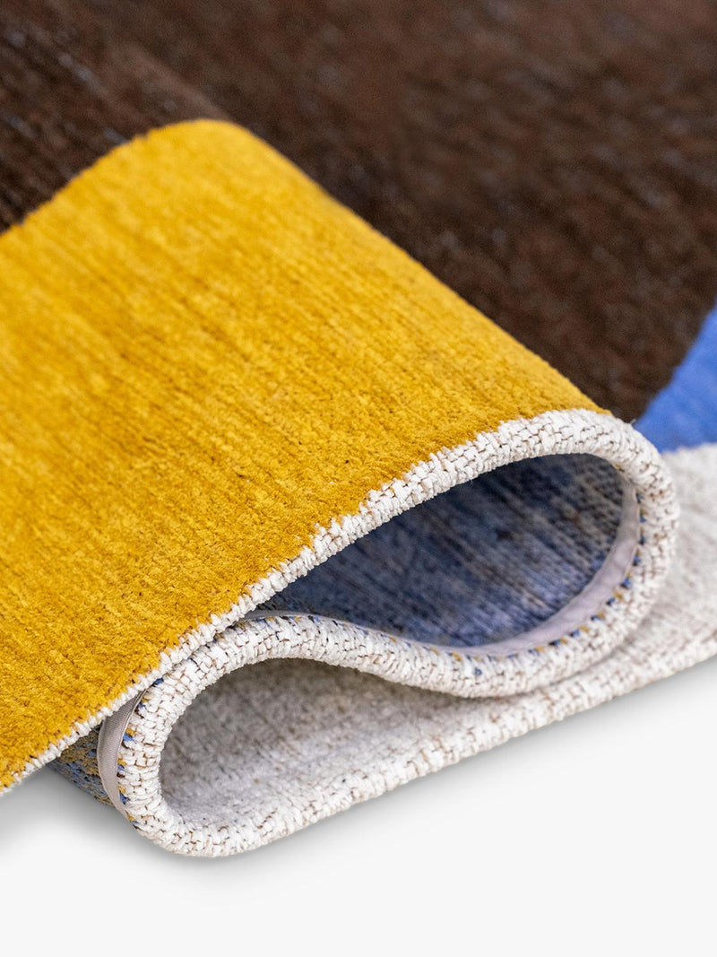 Louis De Poortere Stones abstract rug blue, UK version