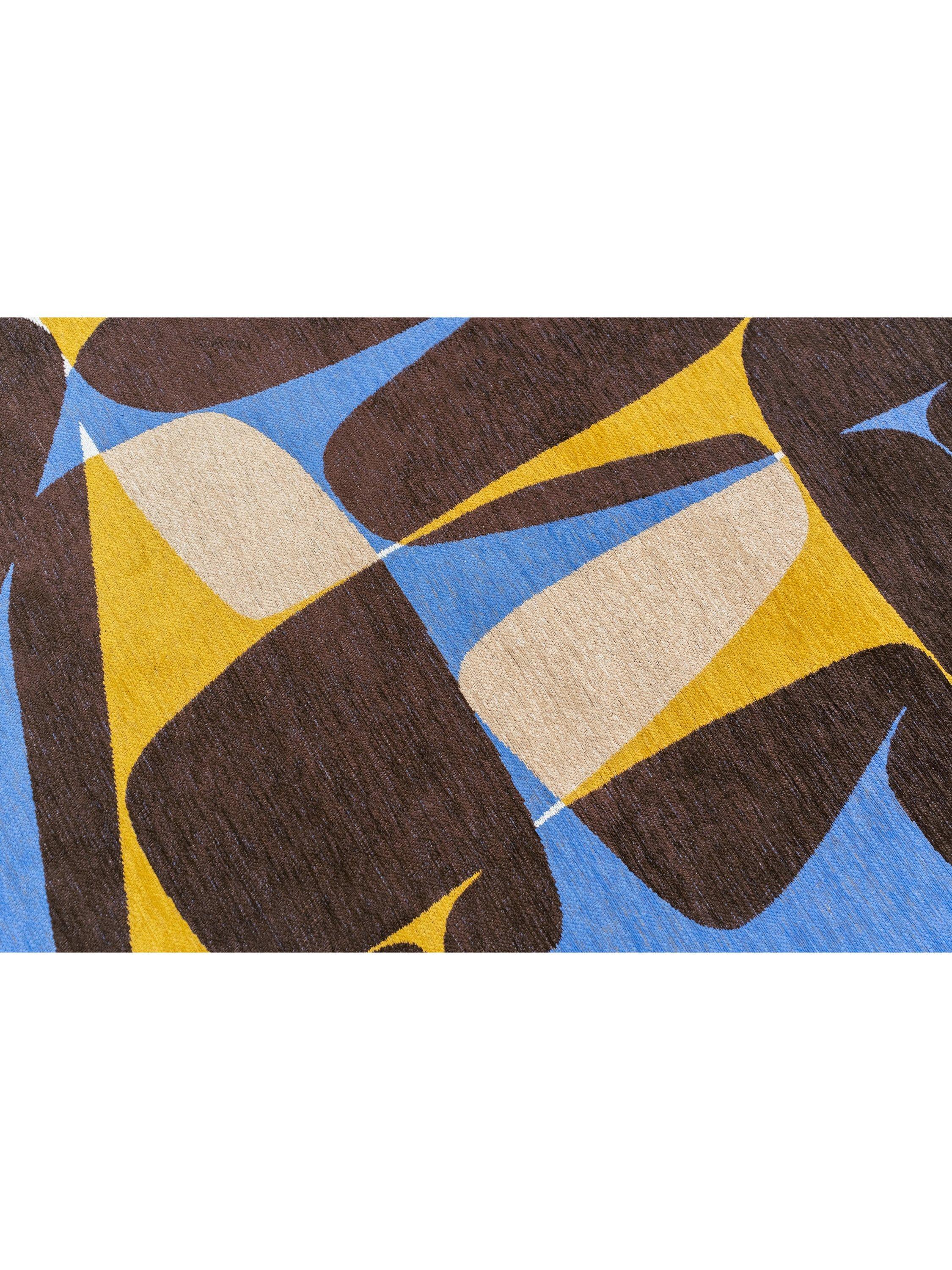 Louis De Poortere Stones abstract rug blue, UK version