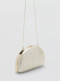 Mango clutch bag in ice with chain strap, imported from the UK