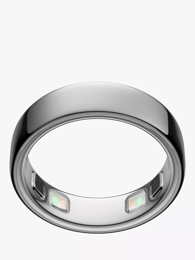 Oura Ring 5 Health & Fitness Tracker Smart Ring, Silver, 6