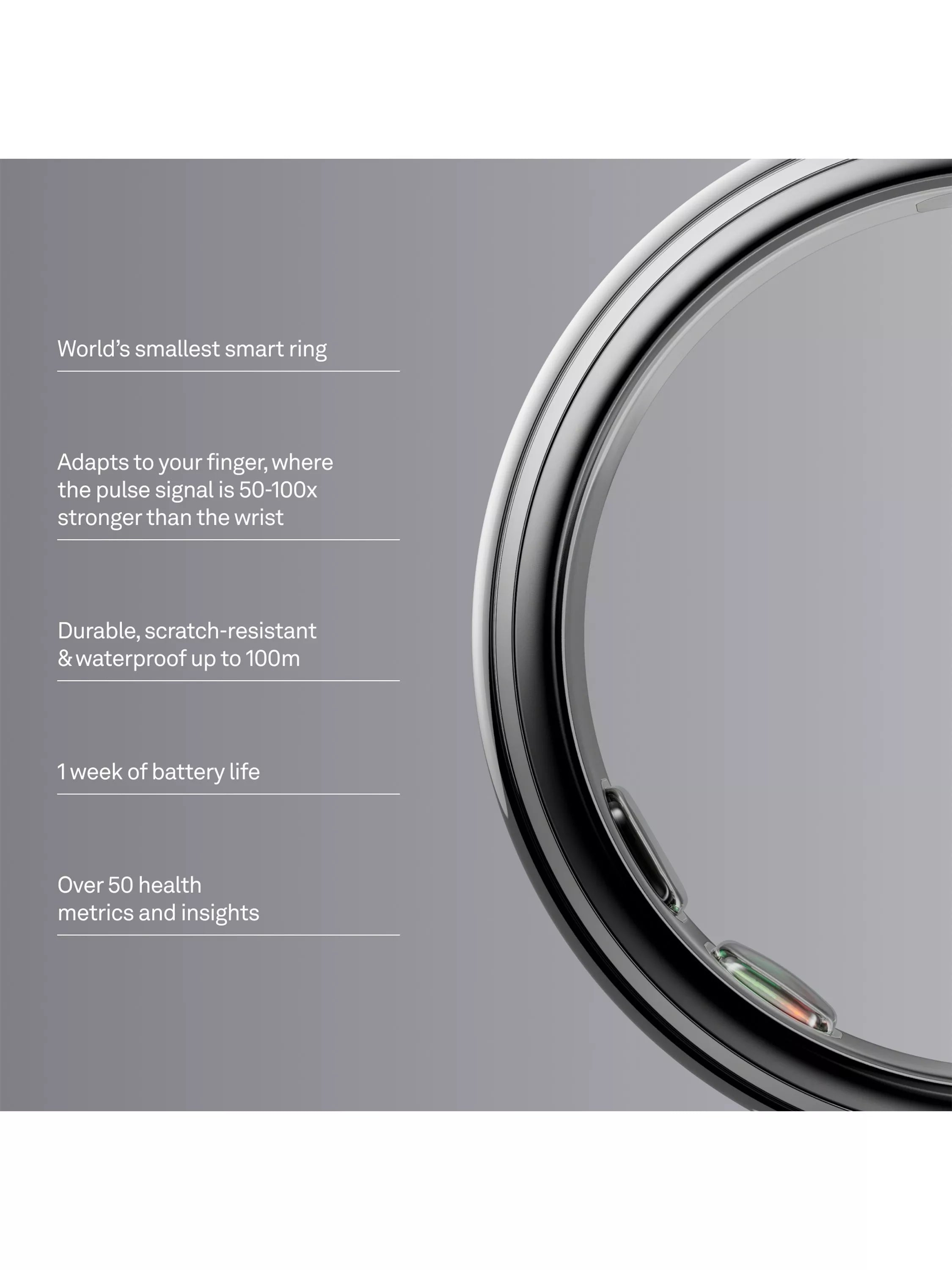Oura Ring 5 smart ring health tracker - (British brand)