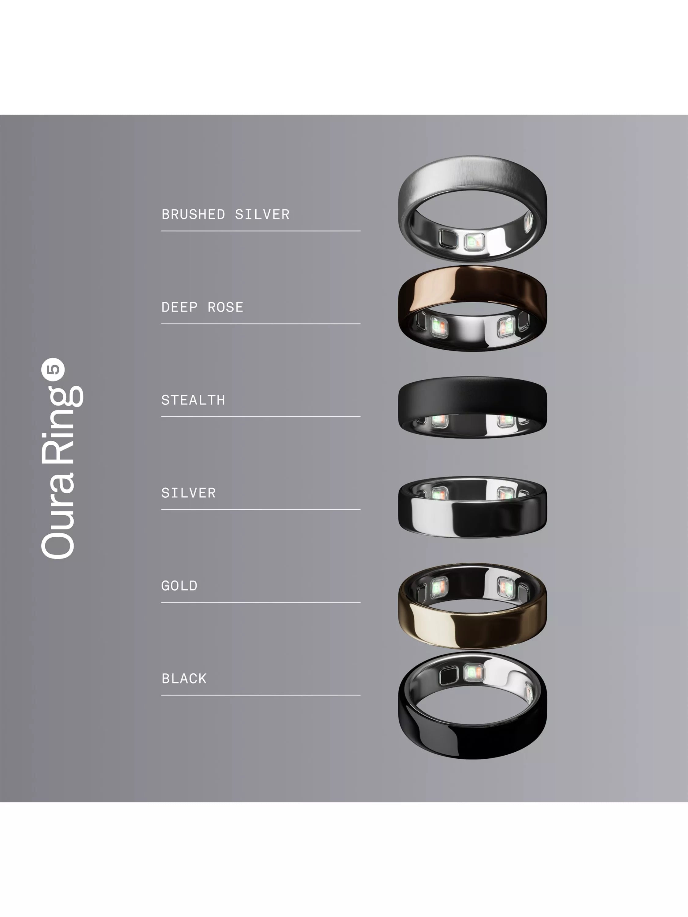 Oura Ring 5 smart ring health tracker - (British brand)