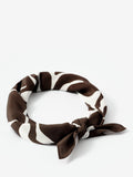Mint Velvet brown print square scarf 70cm - British product