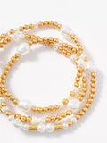 Mint Velvet gold friendship bracelet pack of 3 (British brand)