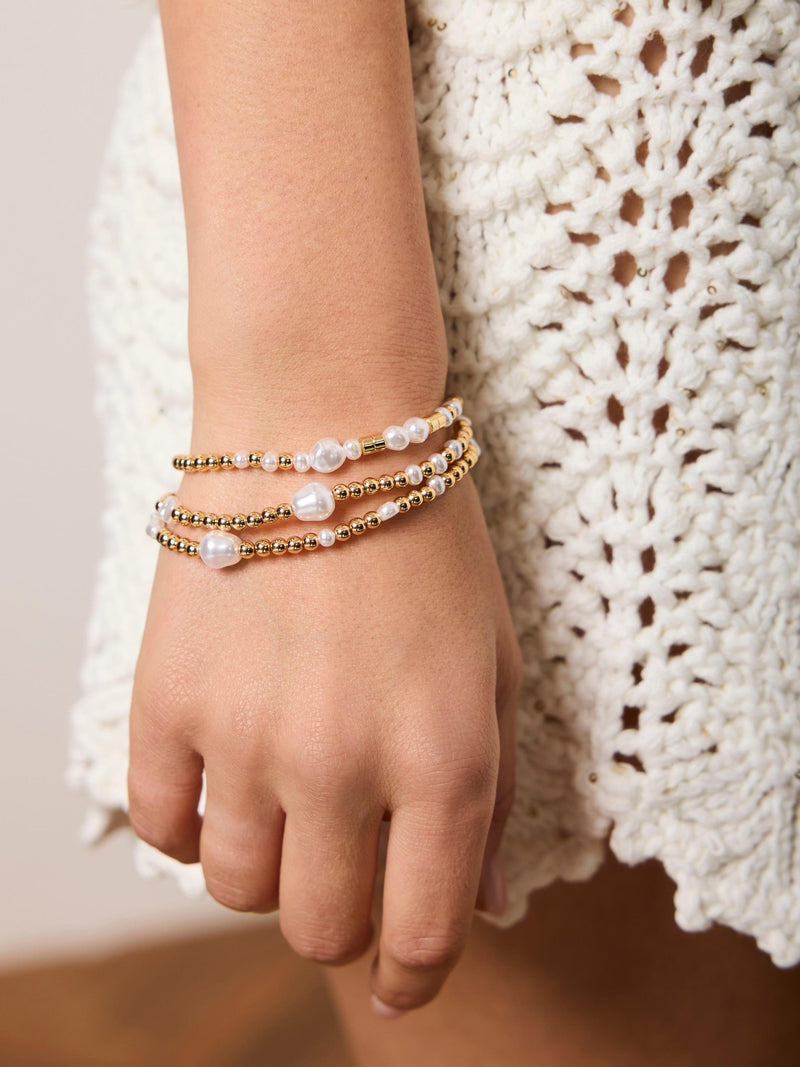 Mint Velvet gold friendship bracelet pack of 3 (British brand)