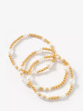 Mint Velvet gold friendship bracelet pack of 3 (British brand)