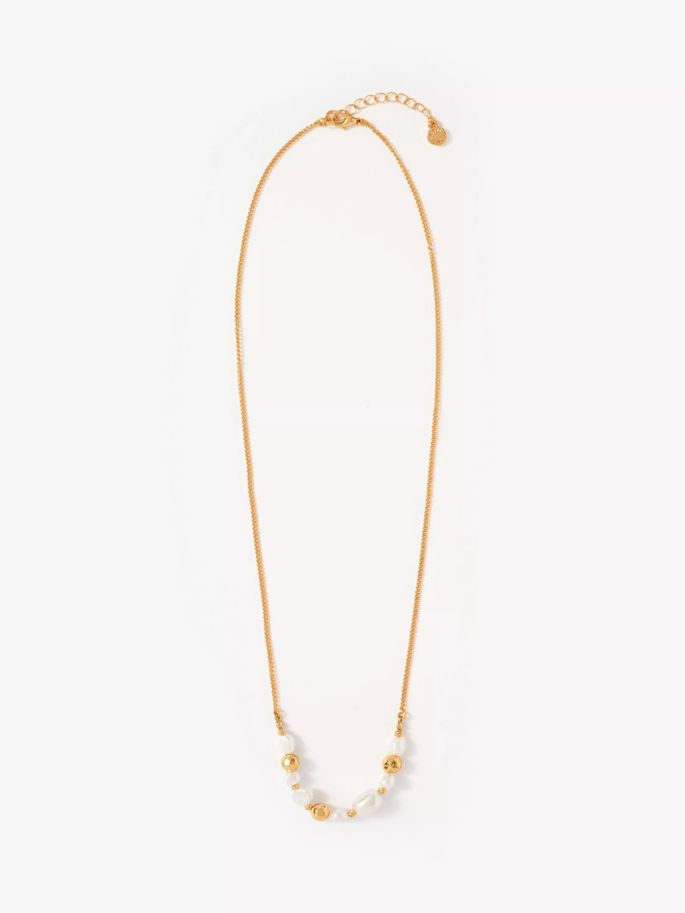 Mint Velvet long bead and pearl necklace 60cm, UK version