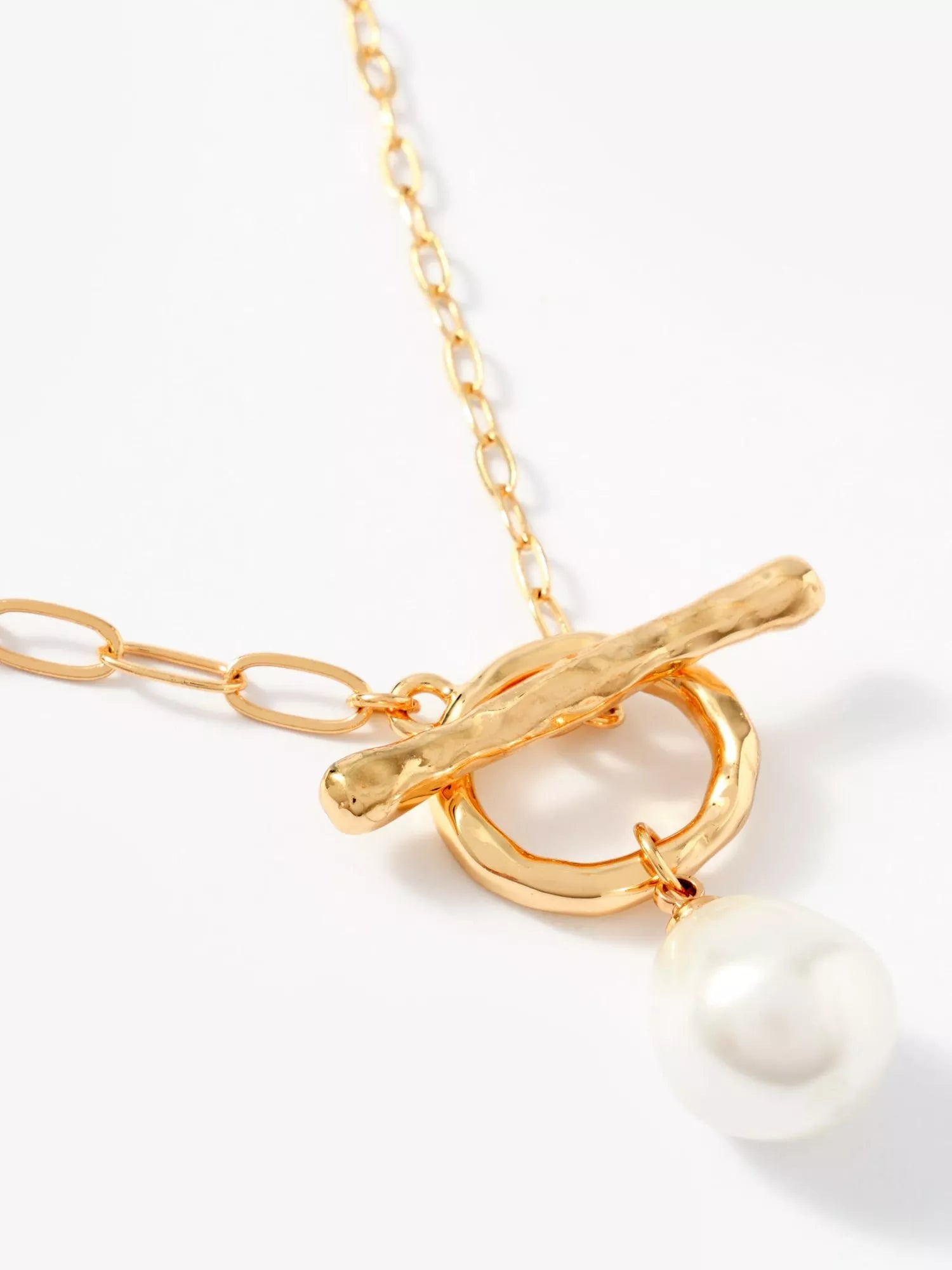 Mint Velvet pearl drop lariat necklace 86cm, imported from the UK
