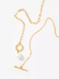 Mint Velvet pearl drop lariat necklace 86cm, imported from the UK