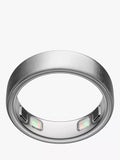 Oura Ring 5 Health & Fitness Tracker Smart Ring, Brushed Silver, 6