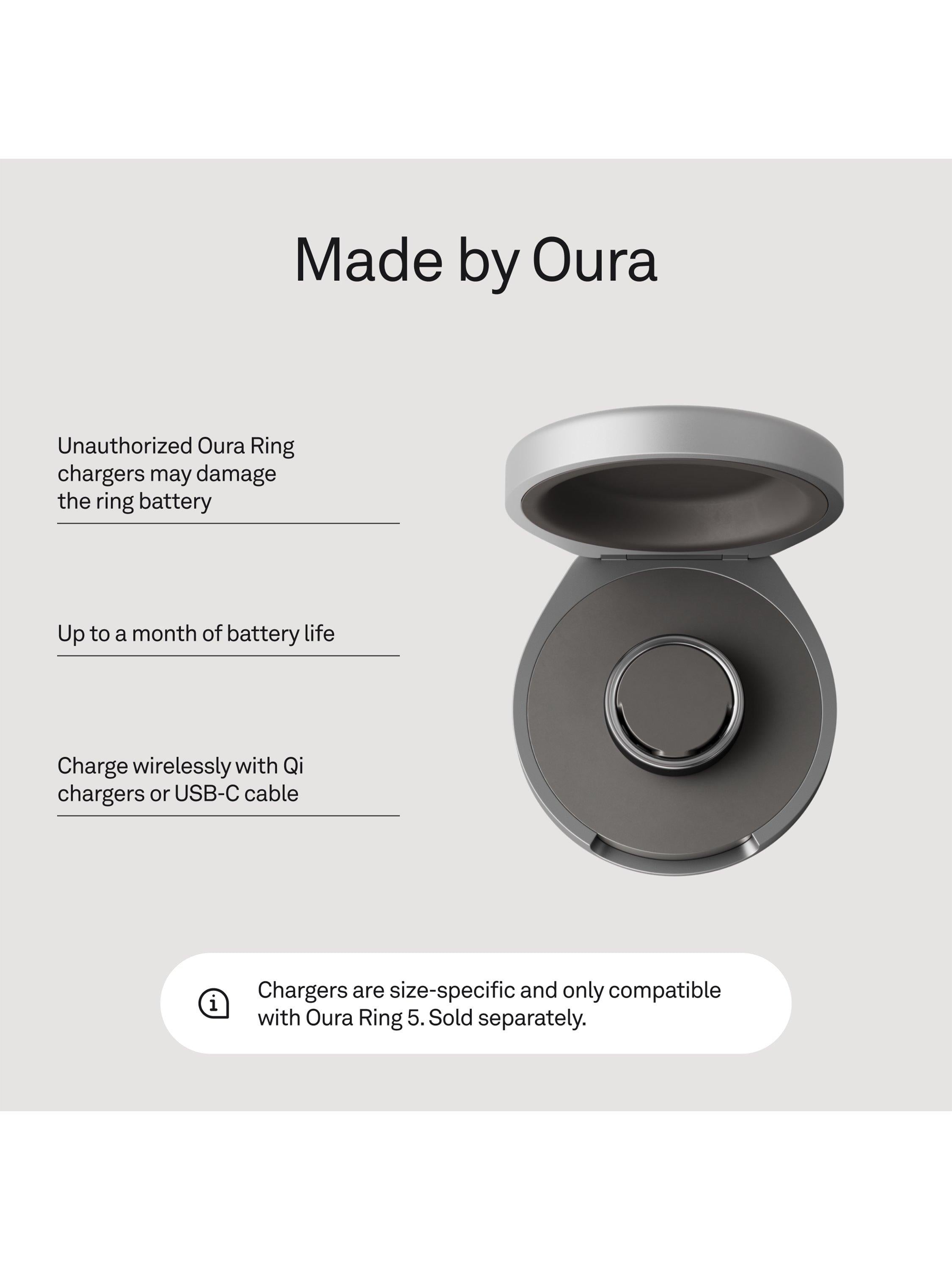 Oura Ring 5 charging case, imported from the UK