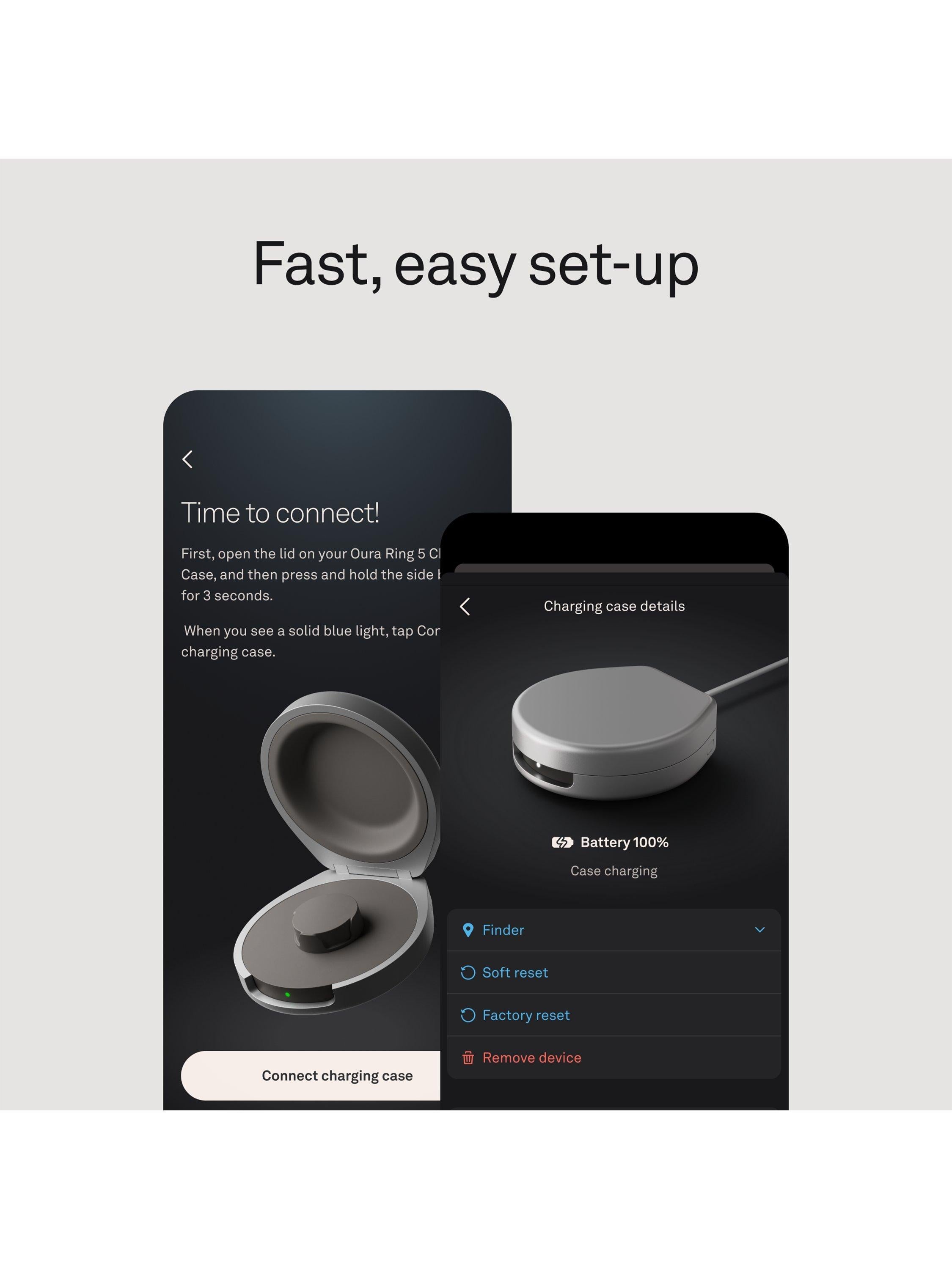 Oura Ring 5 charging case, imported from the UK