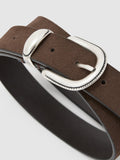 Reiss suede western belt chocolate brown, imported from the UK