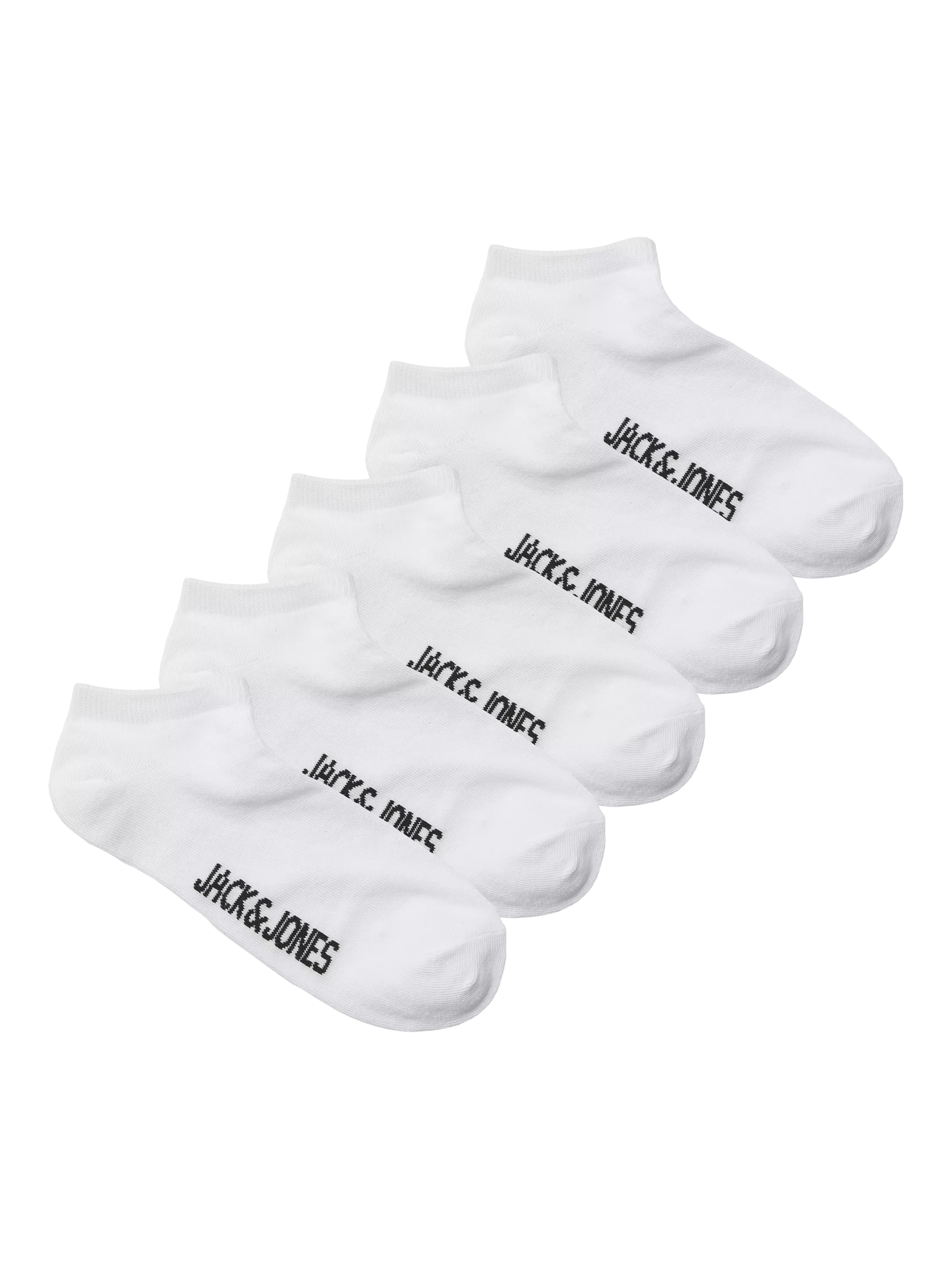 Jack & Jones kids trainer socks 5-pack white (British brand)