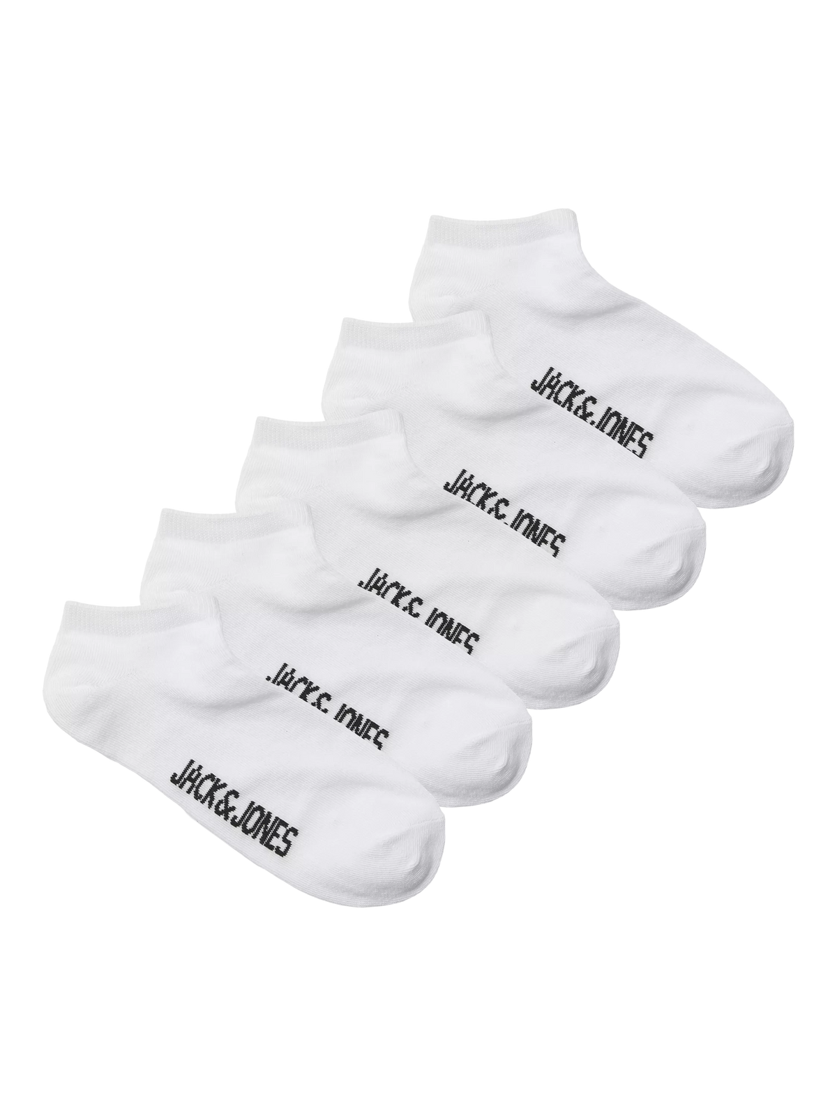 Jack & Jones kids trainer socks 5-pack white (British brand)