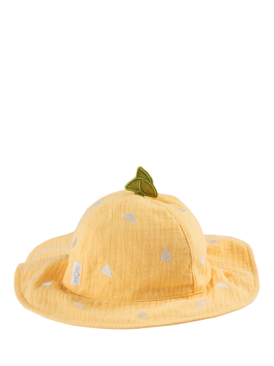 John Lewis MORI Baby Lemon Floppy Hat, Yellow- Buy online at McGrocer