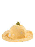 MORI baby floppy hat yellow lemon print organic cotton (British brand)