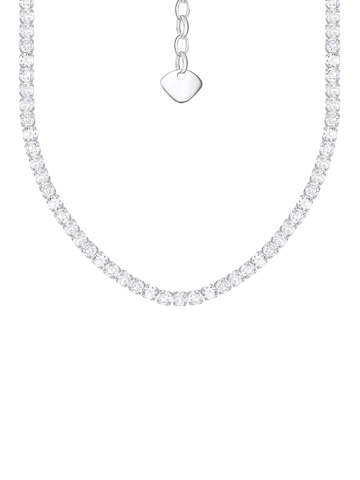 Thomas Sabo cubic zirconia necklace in 925 silver (British brand)