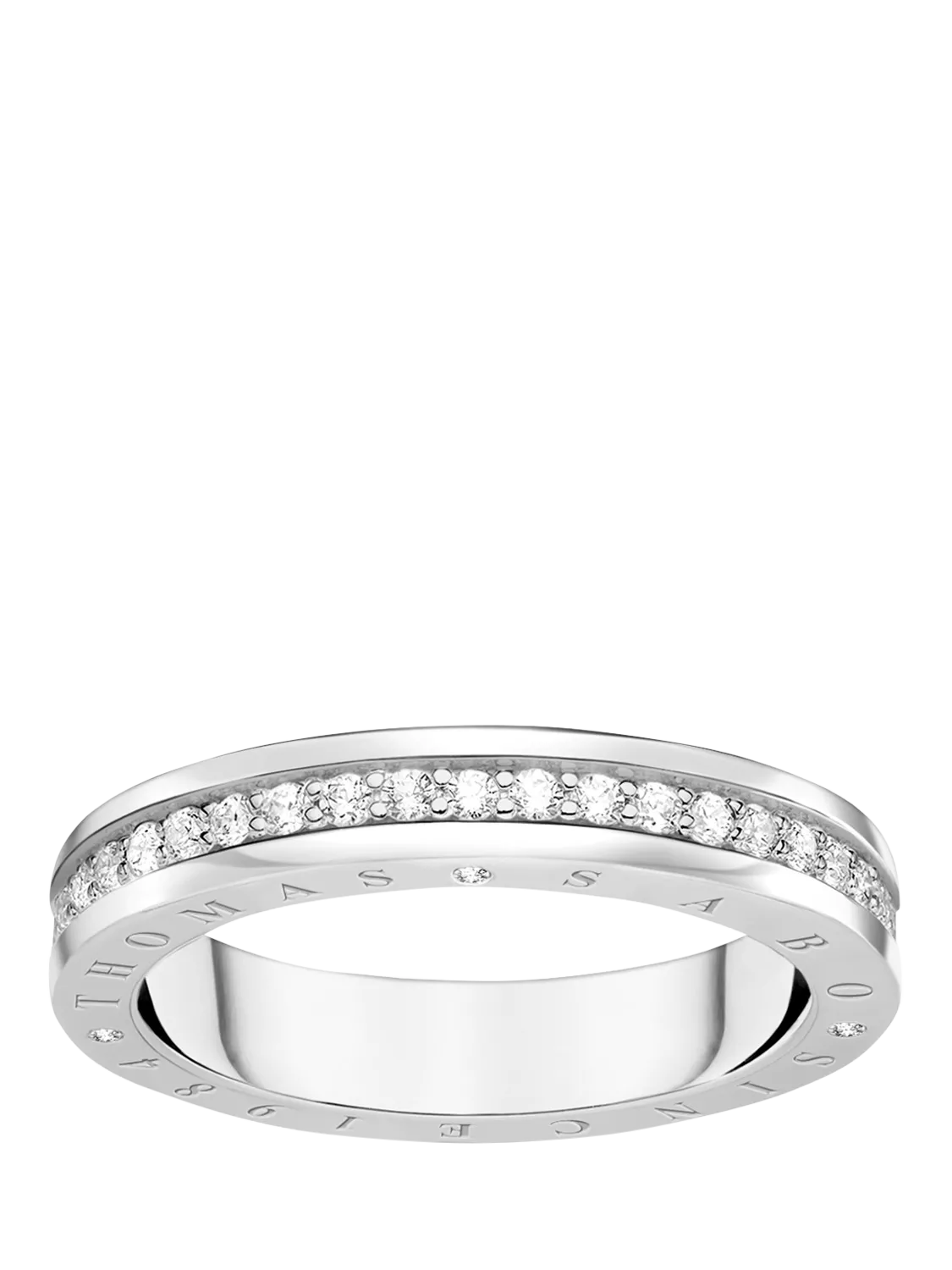 THOMAS SABO cubic zirconia ring in 925 sterling silver, UK version