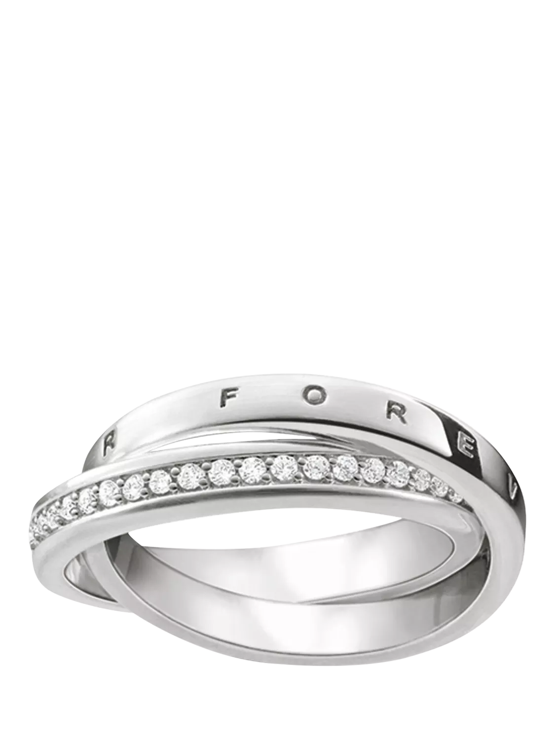 Thomas Sabo together forever ring silver band, UK version
