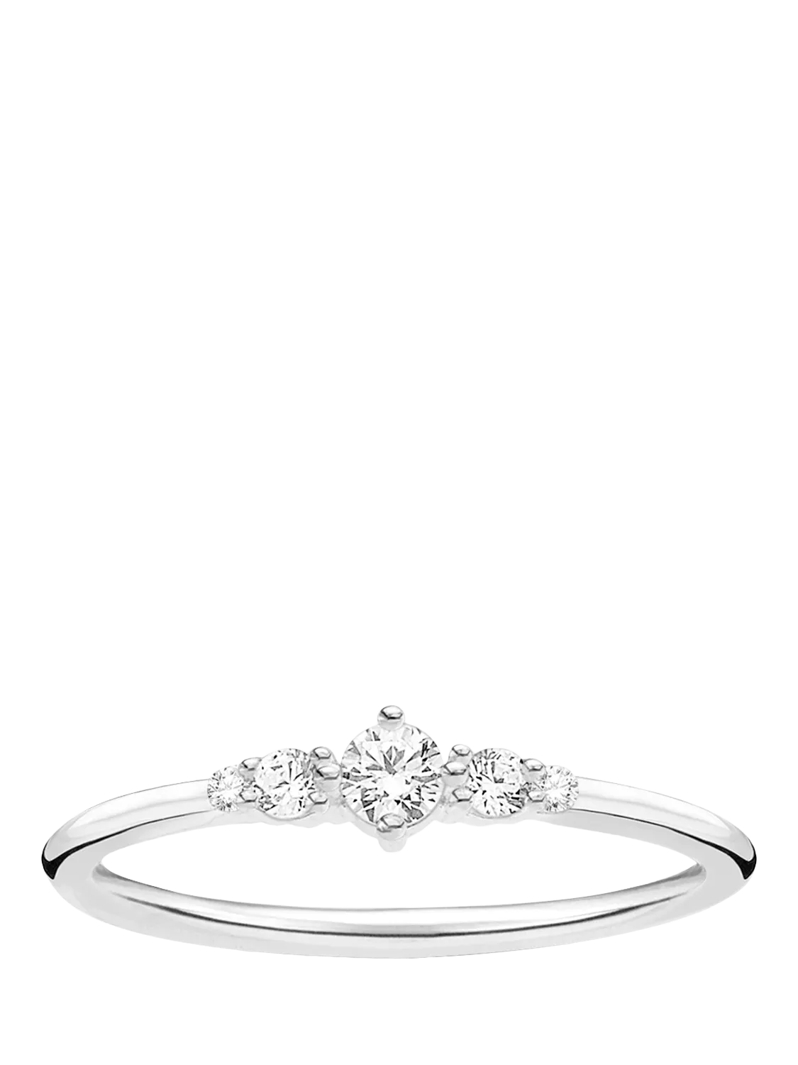 THOMAS SABO cubic zirconia ring in sterling silver (British brand)