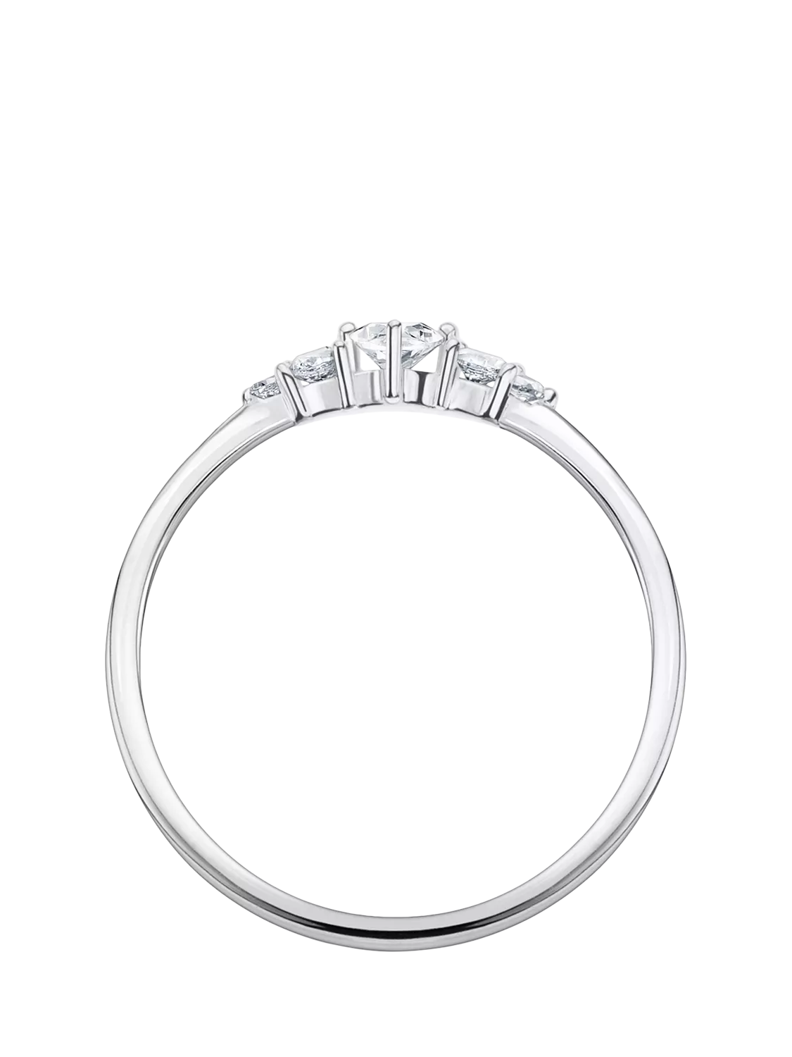 THOMAS SABO cubic zirconia ring in sterling silver (British brand)