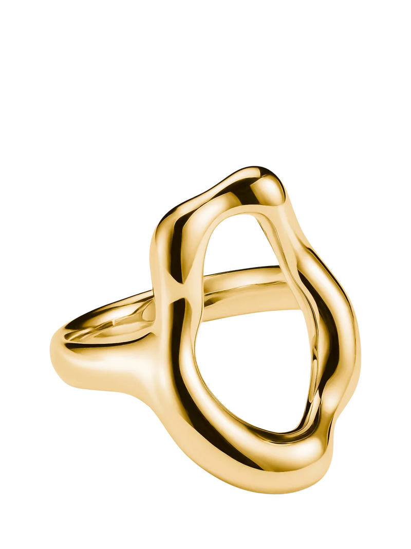 THOMAS SABO large open ring gold 18ct plated, UK version