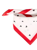 ICHI heart print square scarf 66cm (British brand)