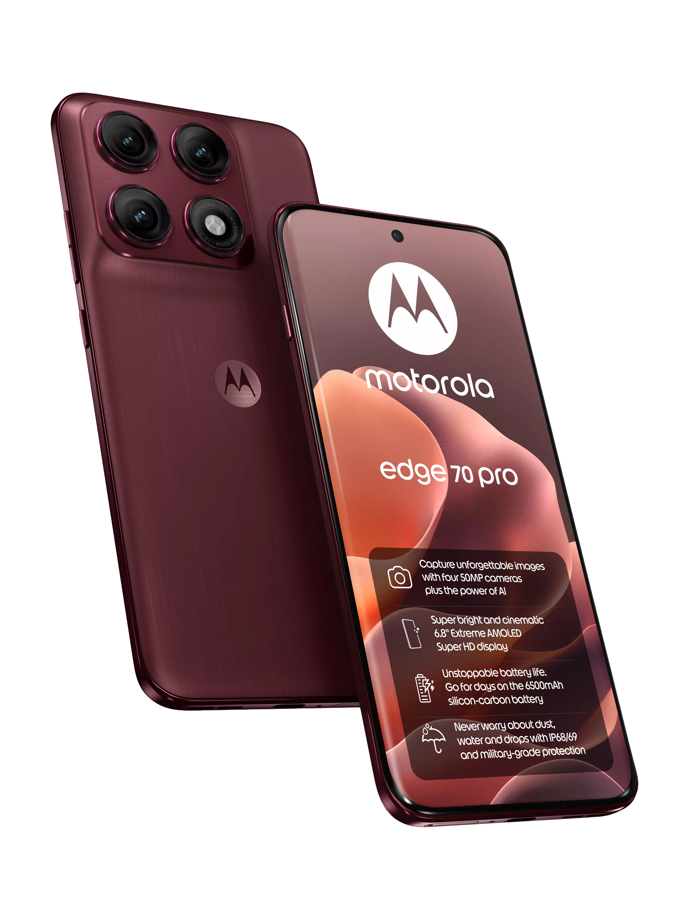Motorola Edge 70 Pro Smartphone, Android, 12GB RAM, 6.78, 5G, Sim Free, 512GB
