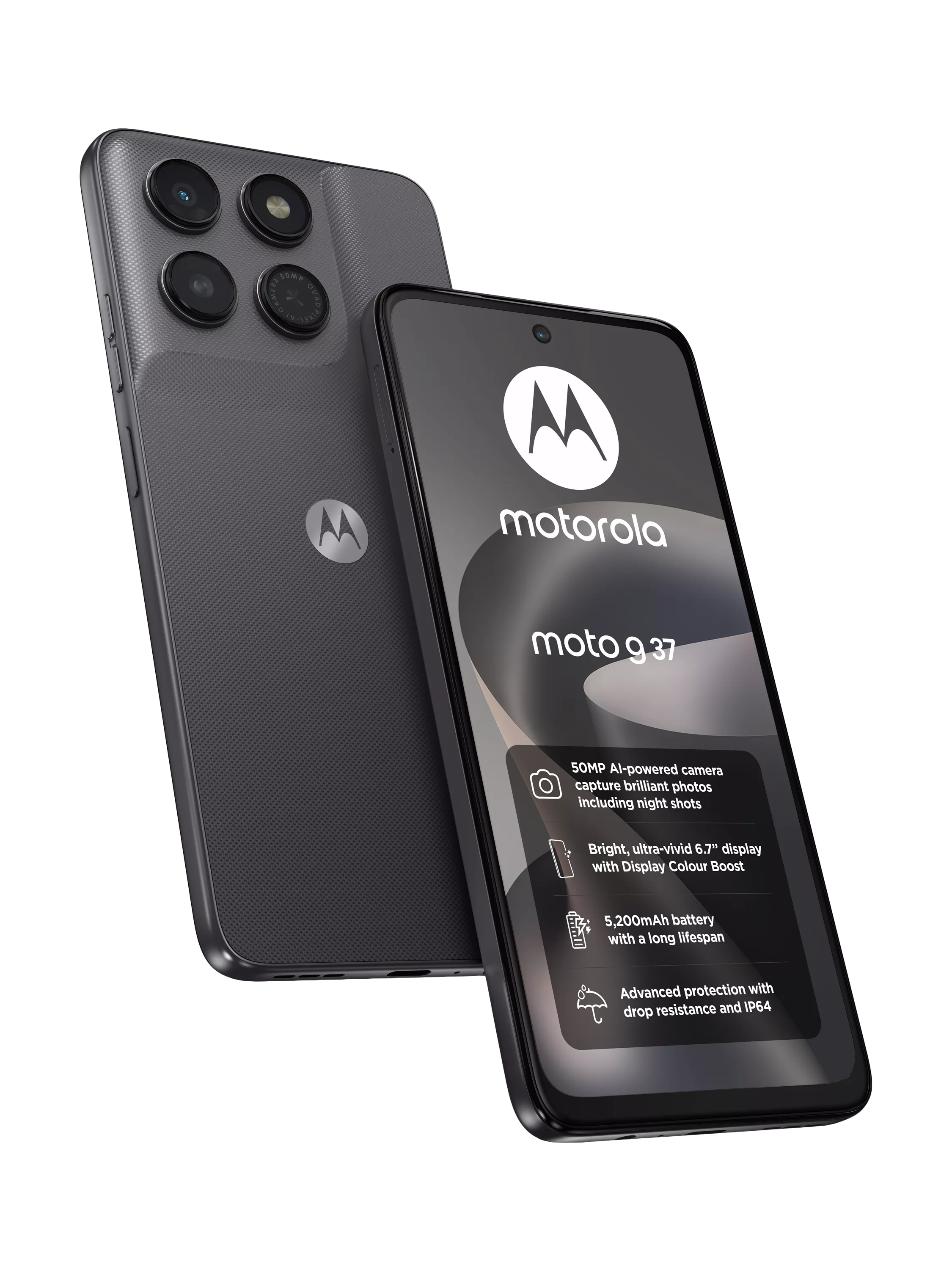 Motorola Moto G37 5G Smartphone, SIM Free, 128GB, 4GB RAM