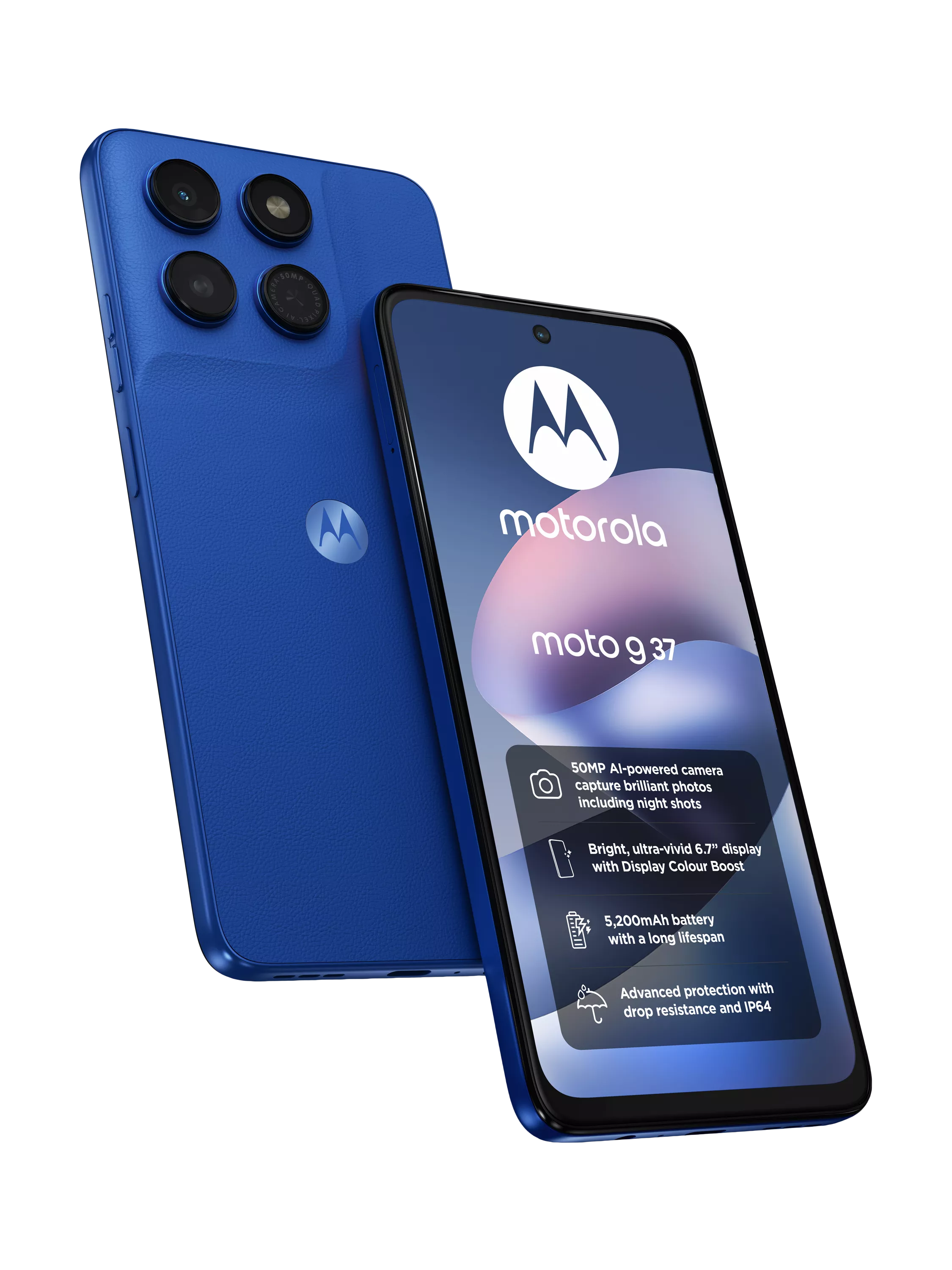 Motorola moto g37 smartphone 128GB 6.67-inch display, imported from the UK